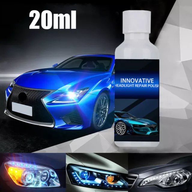 Headlight Cover Len Restorer Cleaner Repair Liquid Polish Car Accessories 20ml