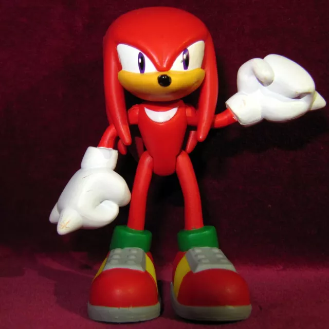 3& 8CM KNUCKLES THE ECHIDNA FIGURE TOY TOMY MODERN JOINTED SEGA SONIC ...