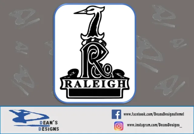 Raleigh bicycle logo decal sticker