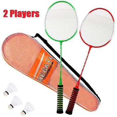 Aluminum Alloy Badminton Rackets Set for Adult and Children Overgrips and Carry Bag FDKOBE Badminton Racquets Badminton Rackets with 2 Colorful Shuttlecocks 