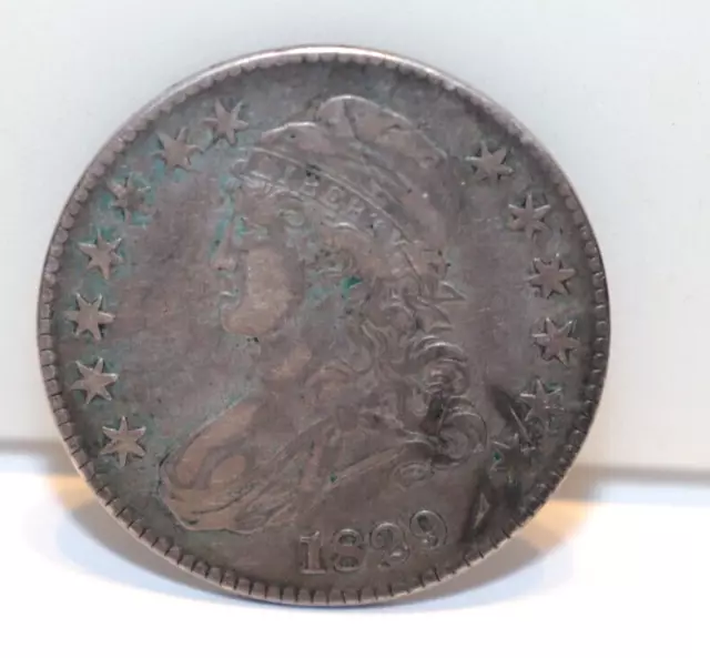 1829 US Bust Silver Half 50c VF/XF (Cleaned, Retoned)