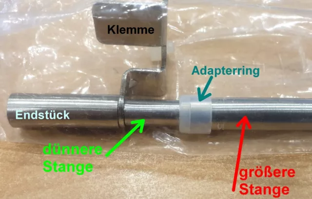 Klemmstange easy Scheiben-Gardinenstange ausdrehbar 30-110 ohne Fenster Bohren 3