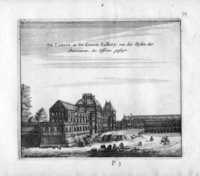 1666 Museum Louvre Paris Frankreich France gravure estampe Kupferstich