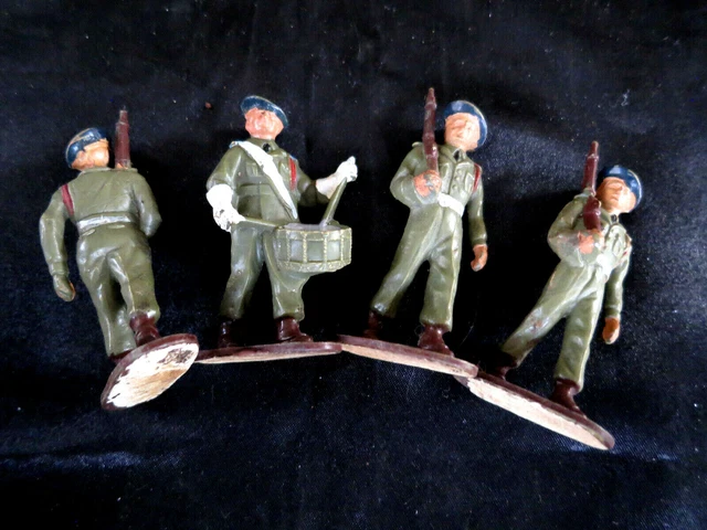 Lot 9 Figurines Miniajouet Soldats Commando – Plastique Souple, 60mm, Made In France