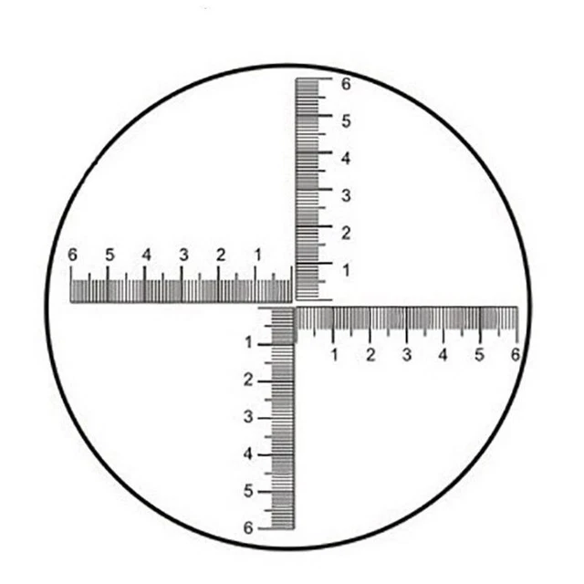Microscope Eyepiece Micrometer Optical Glass Durable Reticle Scale Cross Ruler