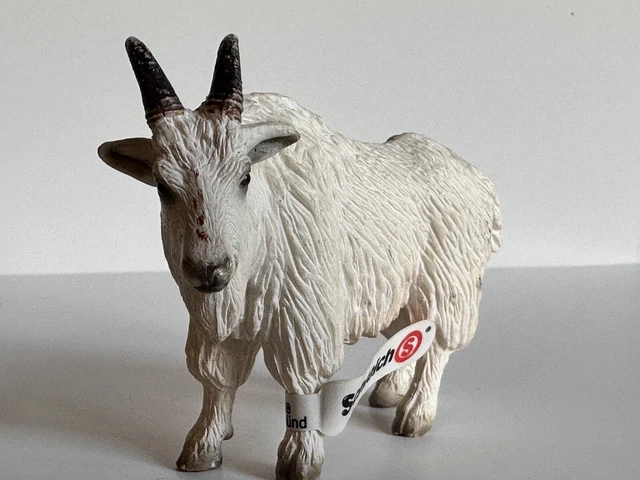 Schleich Rare Retired 2005 Mountain Goat WildlifeZoo Toy Model 14340 Used w/ Tag