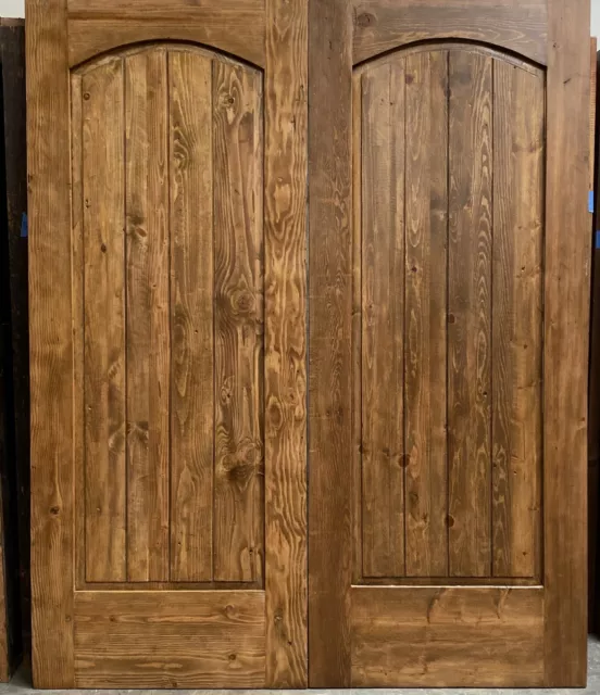 Rustic reclaimed lumber double plank style you choose size barn doors Farmhouse