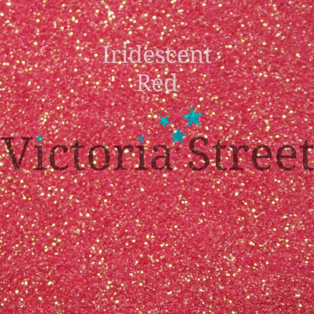 Victoria Street Glitter - Iridescent Red - Fine 0.008" / 0.2mm (Xmas Valentine)