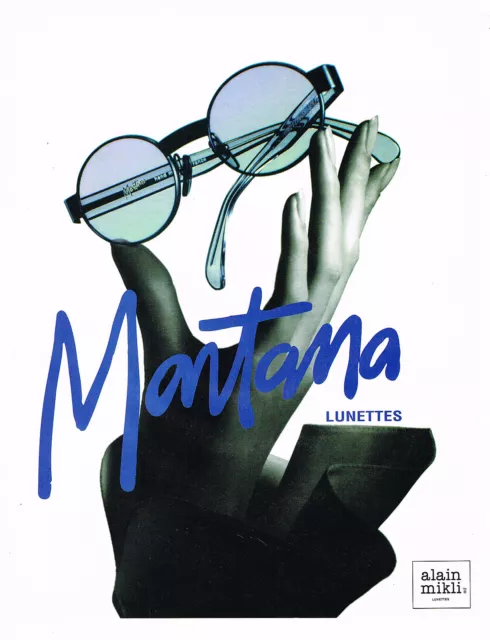PUBLICITE ADVERTISING 065  1995  MONTANA   collection lunettes  ALAIN MIKLI