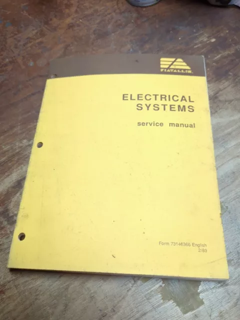 Fiatallis Electrical Systems Service Repair Shop Manual