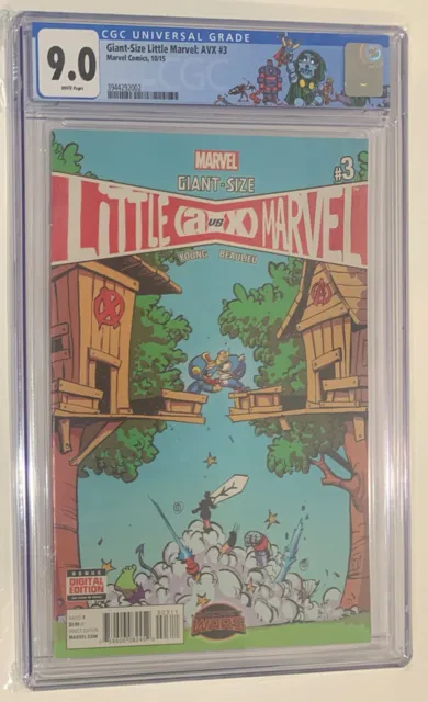 Marvel Little Avengers vs Xmen #3 Skottie Young Cover Grade 9.0 CGC Comic