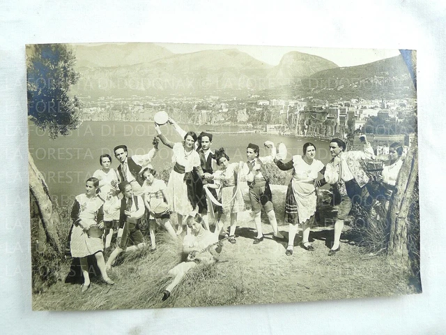 Vera Foto Vecchia Fotografia Ballo Tarantella Sorrento Costumi Popolari Capri