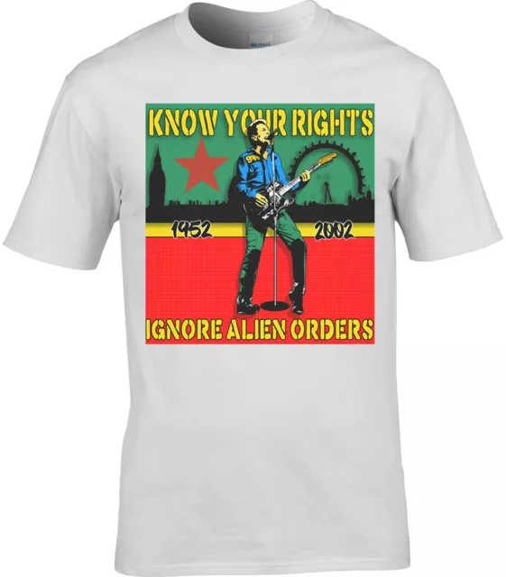Joe Strummer Homage Original Design The Clash T-Shirt Full Colour Punk Rock Fans