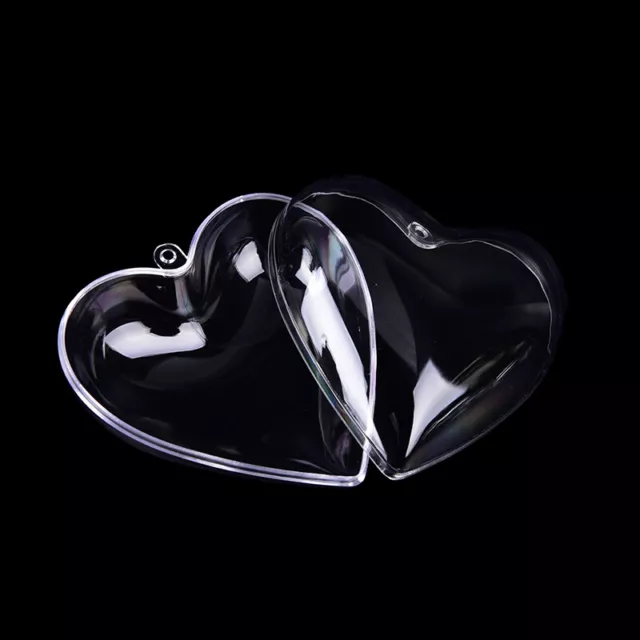 1set/2X 65/80mm DIY clear plastic bath bomb mould acrylic mold heart shape H-tz 3