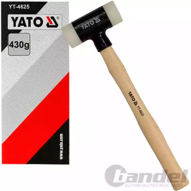 YATO Marteau Léger Nylon sans Recul Ø 40mm Marteau de Dent 430g