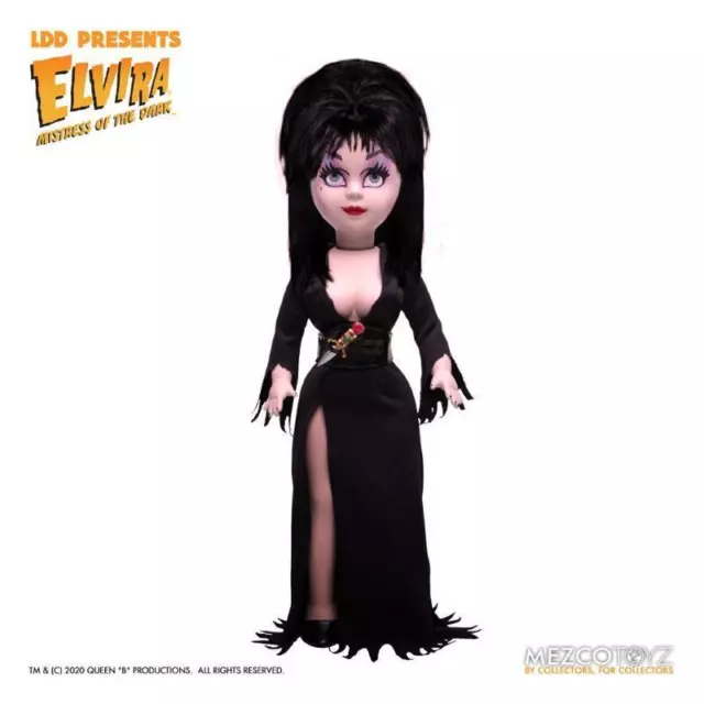 ELVIRA MISTRESS OF The Dark Living Dead Dolls Elvira Doll 25 CM