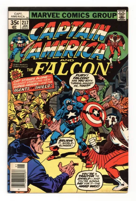 Captain America #217 FN- 5.5 1978 1st app. Quasar aka Marvel Man aka Marvel Boy