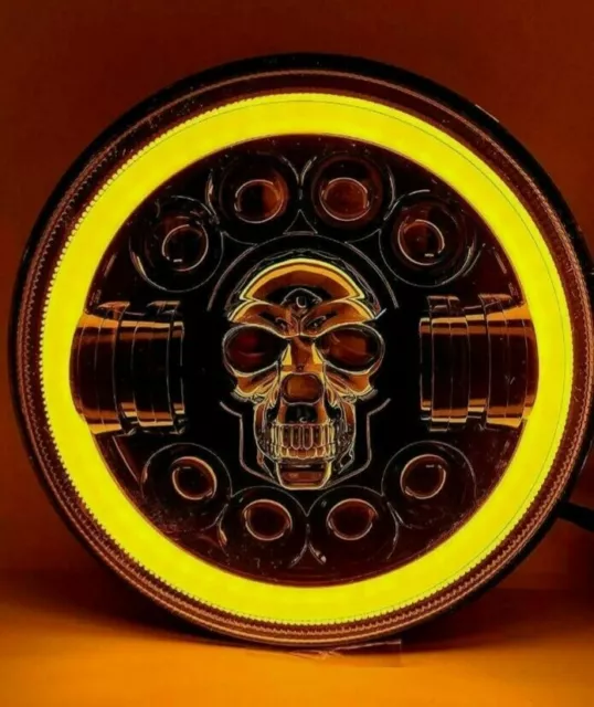 Calavera de faro delantero con proyector LED de 7 pulgadas para V-Star XVS...