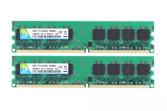 8GB 2X 4GB Duomeiqi 2Rx4 PC2-6400 DDR2 800Mhz 240Pin RAM Desktop Memory Only AMD