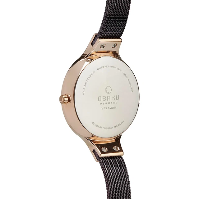 Obaku V173LXVNMN-X Ex Display Donna Sky-Walnut Polso 2