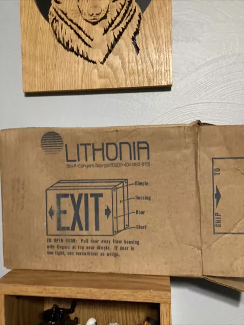 LITHONIA LV S 1 R 120/277 EXTREME BLACK EXIT SIGN