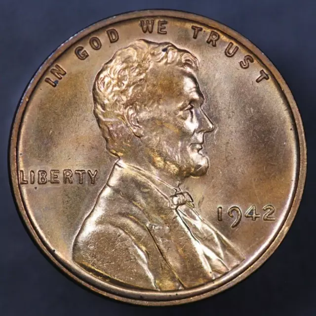 1942  Lincoln Cent- *Super Gem +++* Fresh From Original Collection-Lot 7143