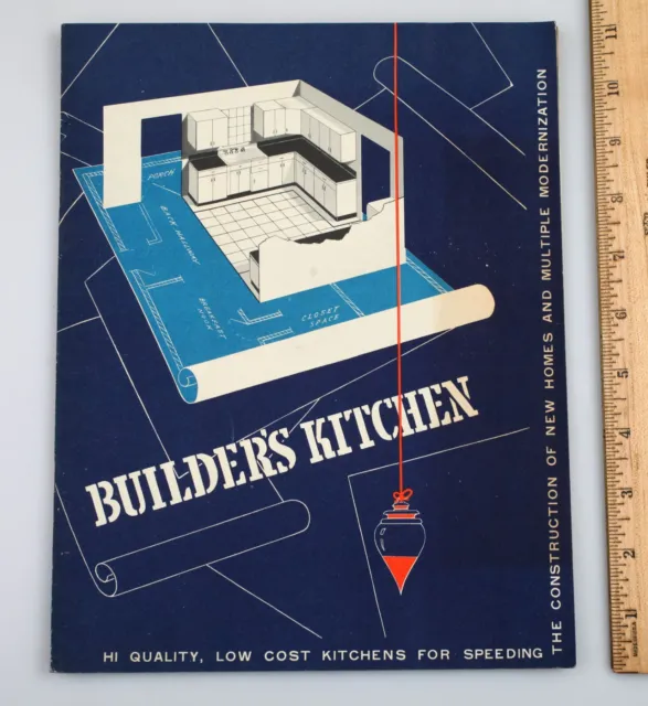 Vintage MCM Builders Catalog Guide Youngstown Kitchens circa 1940s