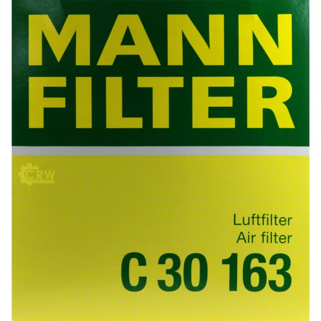2x Original MANN-FILTER Filtre à Air C 30 163 3