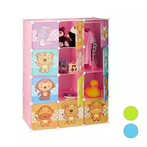 Relaxdays Scaffale Componibile per la Cameretta dei Bambini, Immagini (z8F)
