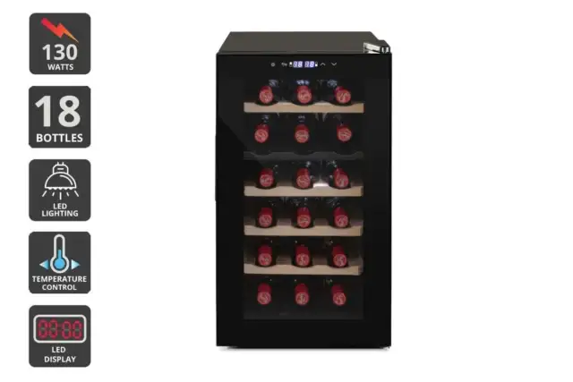 Kogan 18 Bottle Dual Zone Wine Cooler, Wine Fridges & Cellars