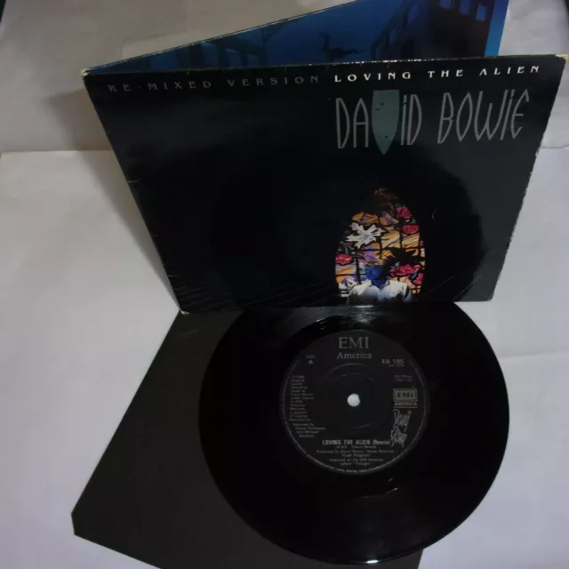 DAVID BOWIE "Loving the alien (re-mixed version)" SP 7" UK 1985 gatefold sleeve