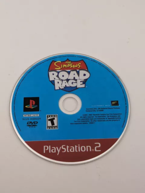 The Simpsons Road Rage for Sony PlayStation 2 PS2, Disc Only, FREE FAST SHIPPING
