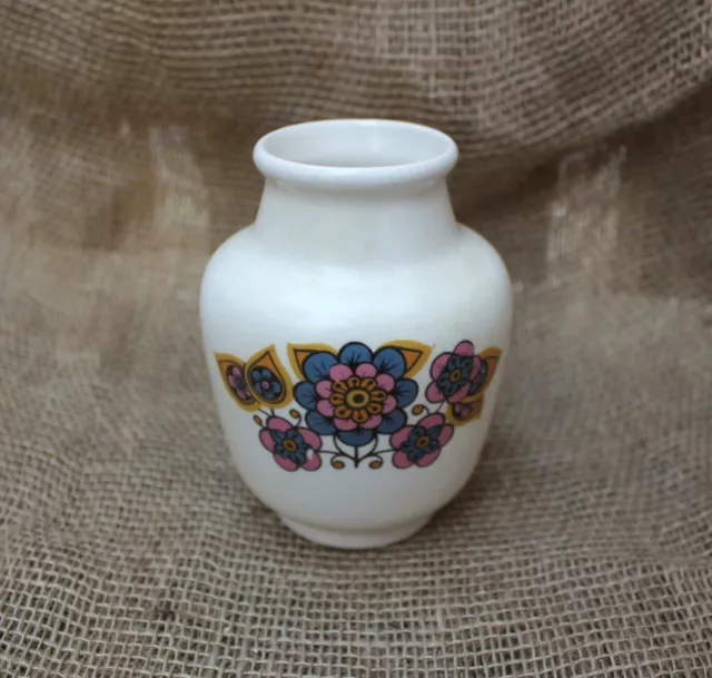 Vintage SylvaC Retro Flower Pottery Vase Ceramic Hippy Floral Pot 5042
