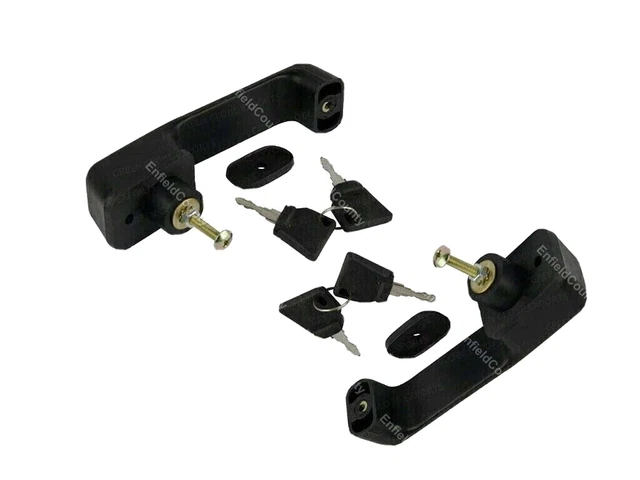 Set Of 2 Pcs. JCB Backhoe Door Handle With 2 Keys Part No. 123/04067