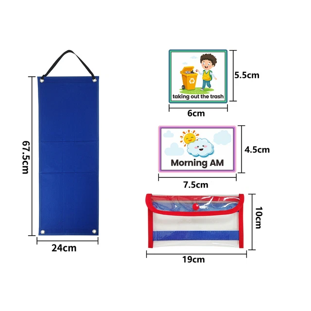 70PCS VISUAL SCHEDULE Cards Daily Routine Card Chore Chart Week ...
