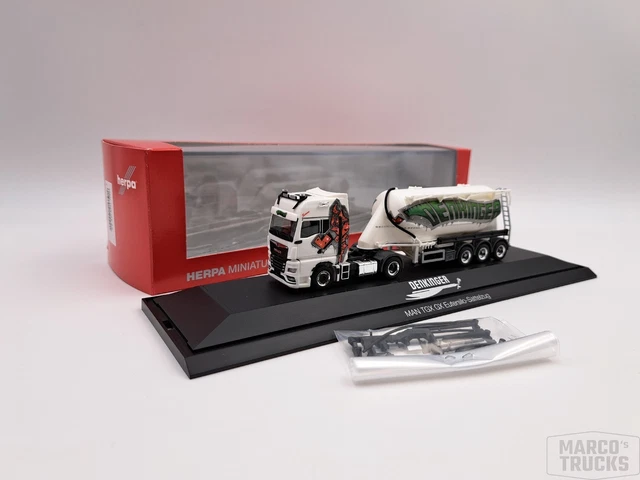 Herpa Modello Di Camion MAN TGX GX Schwerlastzugmaschine Luftgefedert, In Scala 1:87, Pezzo Da Collezione, Modello Tedesco, Statuetta Plastica - Foto 10