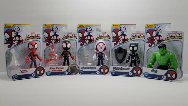 Marvel Spidey and His Amazing Friends, supergrote Miles Morales: Spider-Man-actiefiguur van 22,5 cm voor peuters vanaf 3 jaar