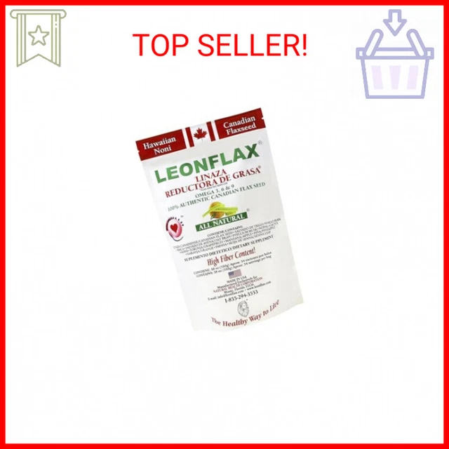 Leonflax, 100% Authentic Canadian Flax Seed, All-natural, High Fiber Content, Di