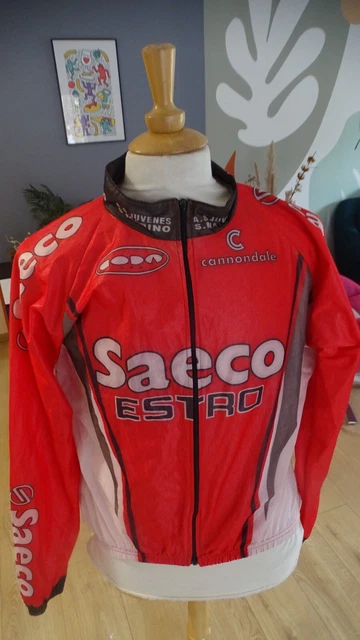 Maillot Cycliste Cannondale SAECO VALLI & VALLI - Équipe Cipollini - Rouge - Taille XXL