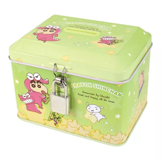 Lápiz Shin-chan banco de latas con llave Chocobi H8.4 × W11.3 × D8.3cm KS-5542858CB