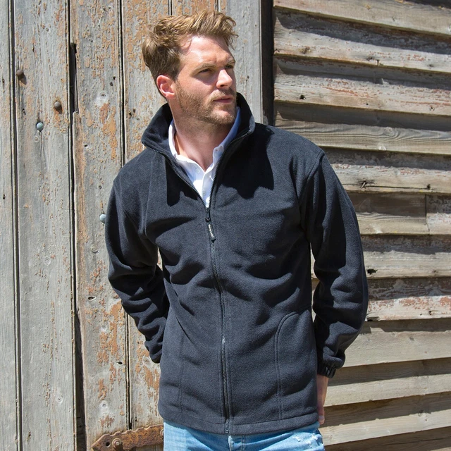Result Mens Full Zip Up Fleece Jacket Outdoor Heavy Warm Anti Pill Work Polar 2