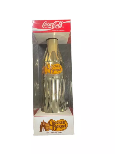 1994 Coca-Cola Cracker Barrel Commemorative Gold Collectible Bottle
