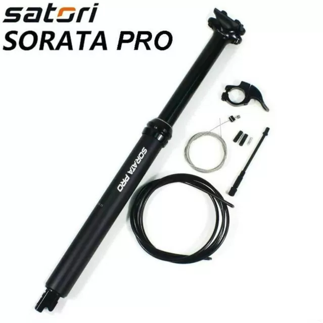 Satori dropper seatpost 100mm travel 31.6mm MTB bike Internal Cable + Remote Kit