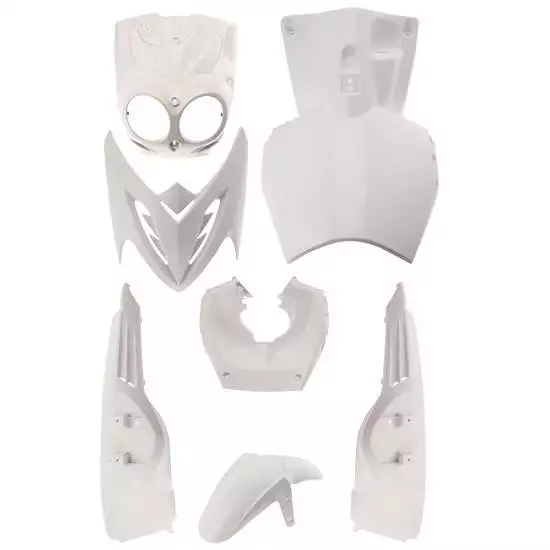 Kit Carénage Coque MBK Stunt YAMAHA Slider Blanc scooter après 2004 NEUF fairing