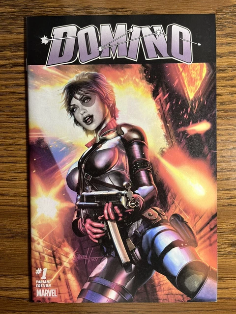 Domino 1 Nm Greg Land Comicxposure Variant Marvel Comics 2018