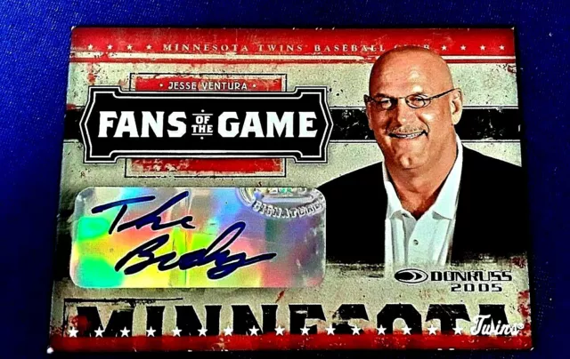 2005 Donruss Fans Of The Game Auto Jesse Ventura The Body Variation  Nickname