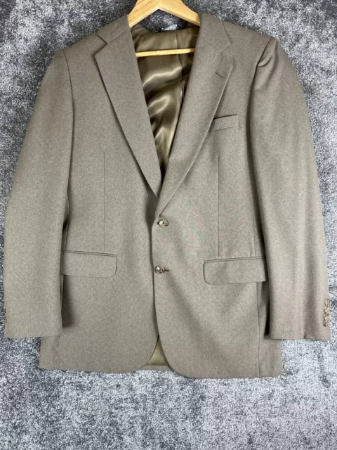 Vintage Burberry's Mens Blazer Jacket Tan No Size Tag