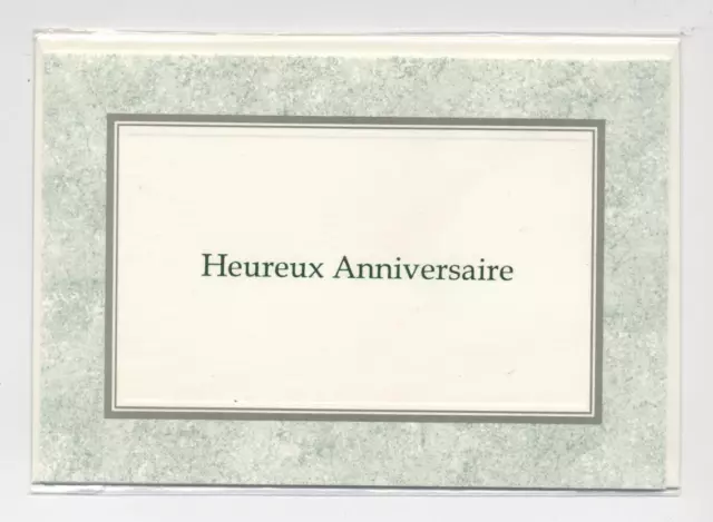 Neuf Carte Anniversaire + Enveloppe !! 10 Cartes Achetees = Port Gratuit