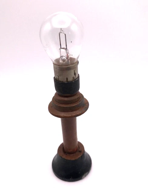 ANTIQUE 1940s TRAMP ART HANDMADE METAL & WOOD PIECE POSSIBLE STREETLIGHT?