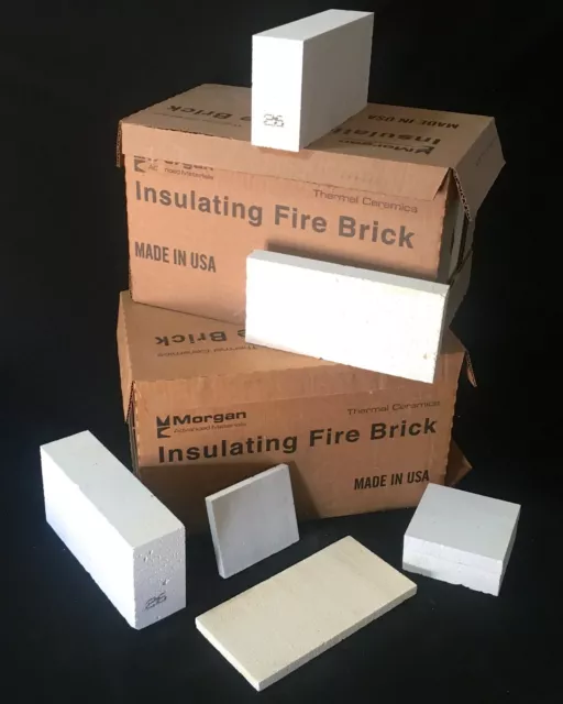 K26 Insulating Firebrick 9 x 4.5 x .75 Fire Brick Thermal Ceramics 2600F Qty 1